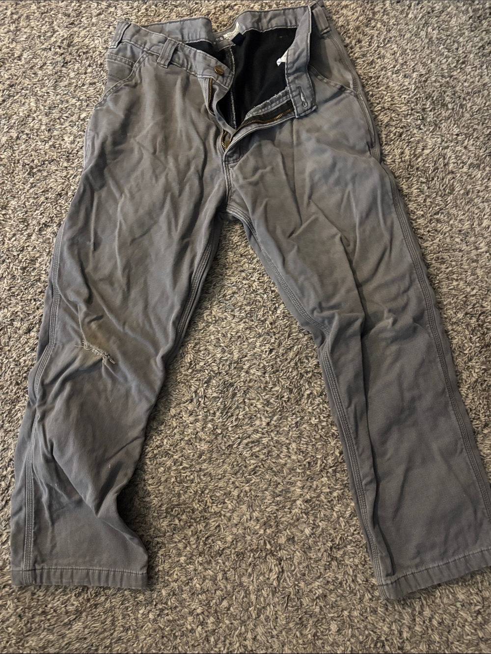 Carhartt Gray Work Chinos - Durable Everyday Pants